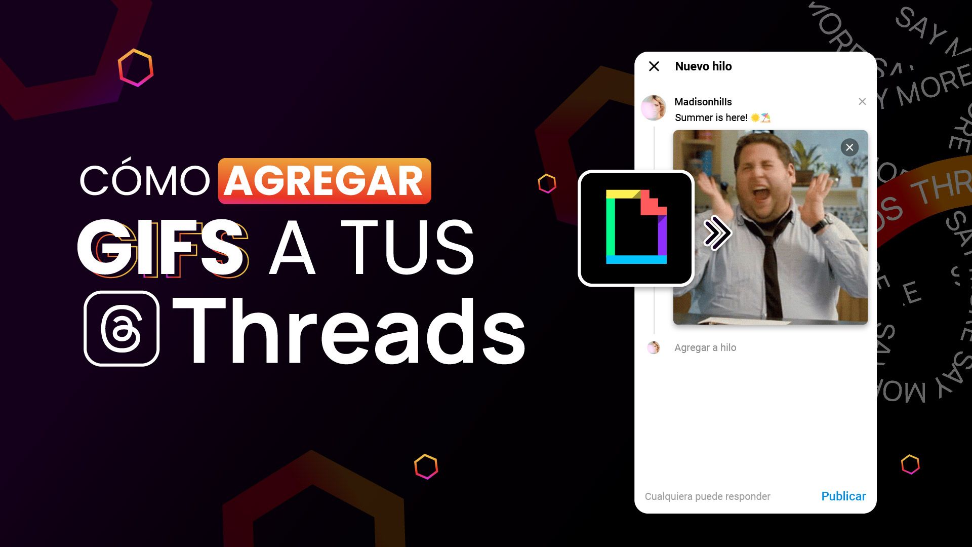 Cómo agregar Gifs a tus Threads de Instagram